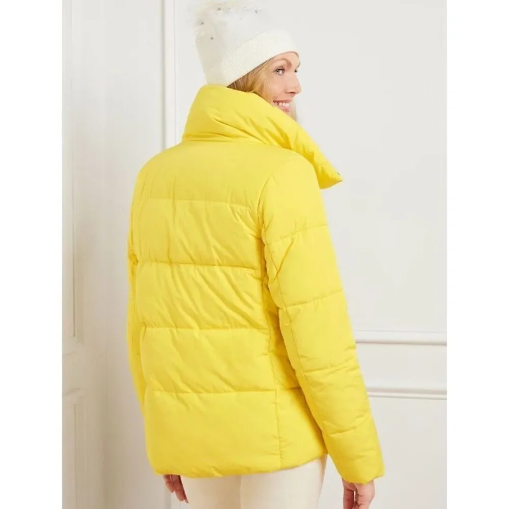 Talbots DOWN ALTERNATIVE PUFFER‎ COAT size S Yellow